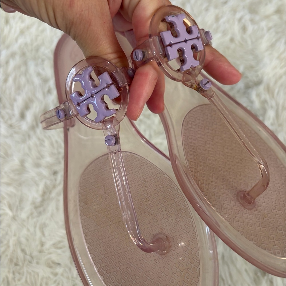 Tory Burch Mini Miller Jelly Sandal - Size 8 - lilac color - Picture 10 of 10
